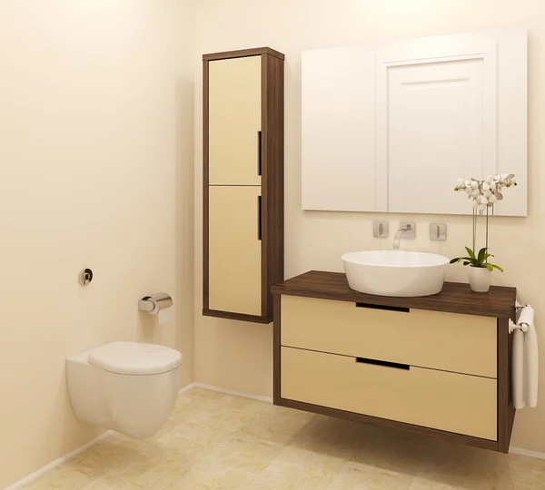 Moderne badkamer interieur. — Stockfoto