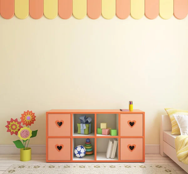 Interior of playroom. 3d rendering. — Stock Photo, Image