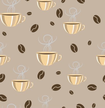 Dikişsiz kahve Kupası desen