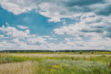 Mavi gökyüzü olan manzara