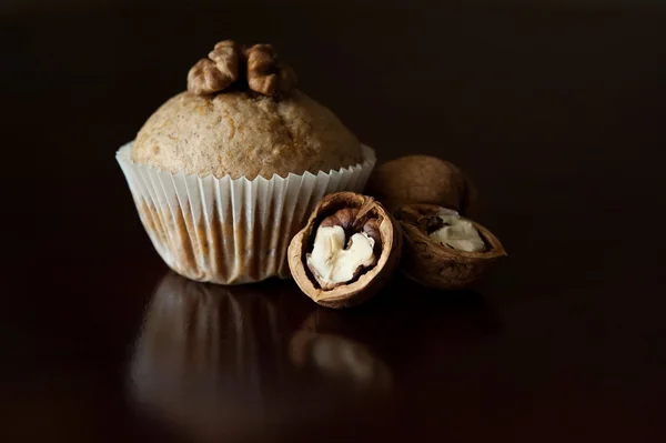 Magdalenas con calabaza y nueces — Foto de Stock