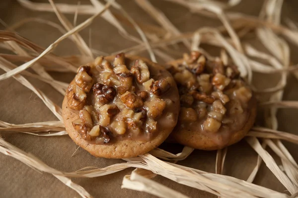 Печенье с грецкими орехами — стоковое фото