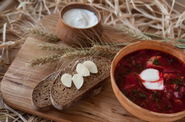 Borsch - geleneksel Ukrayna yemeği