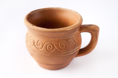 Güzel eski Kupası yapılan?? desenleri ile topraktan