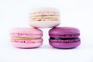 güzel renkli tatlılar makarons