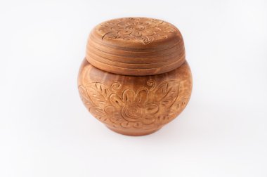 Kil desenleri ile güzel eski pot