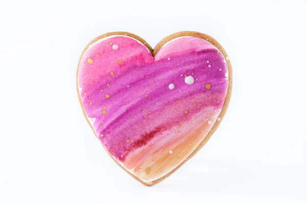 Soubory cookie jako srdce — Stock fotografie