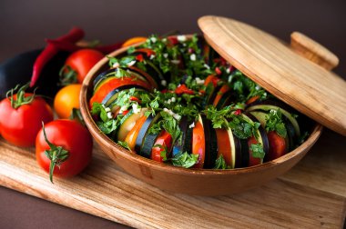 sebze ratatouille lezzetli yemek