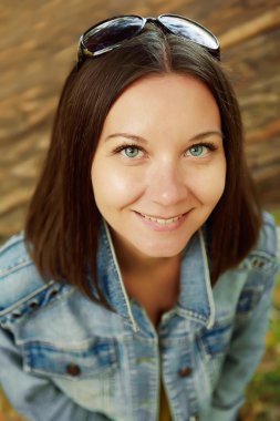 güzel kız Kot ceket