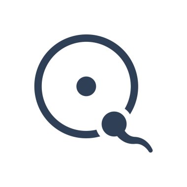 İnsan Sperm Simgesinin Basit İllüstrasyonu