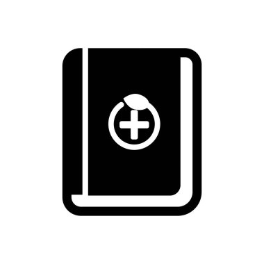 Tıbbi Kitap Simgesinin Basit İllüstrasyonu