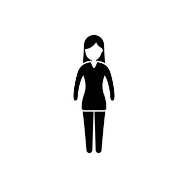 Kadın Simgesinin Basit İllüstrasyonu