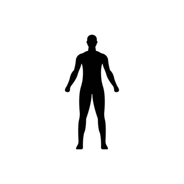 İnsan Vücut Simgesinin Basit İllüstrasyonu