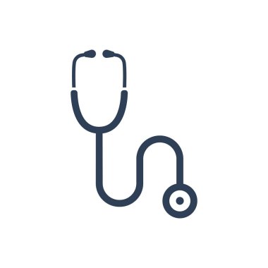 Stetoskop Simgesinin Basit İllüstrasyonu