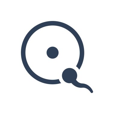 İnsan Sperm Simgesinin Basit İllüstrasyonu