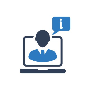 Müşteri Desteğinin Basit İllüstrasyonu Simgesi