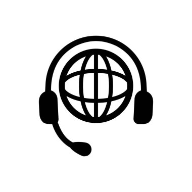 Dünya Çapında Müşteri Desteği Simgesi