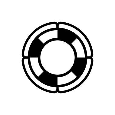 Çekici ve Güzel ya da Sadık Tasarlanmış Yaşam Şamandırası Simgesi Simgesi