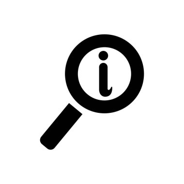 Bilgi Arama Simgesinin Basit İllüstrasyonu