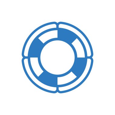 Yaşam Şamandırası Simgesinin Basit İllüstrasyonu