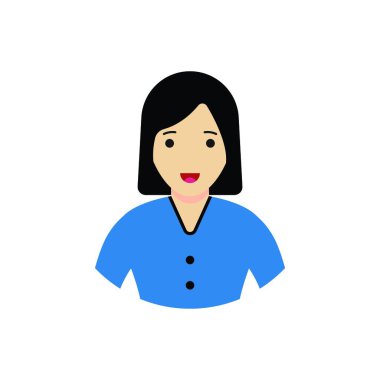 Kadın Avatar Simgesinin basit bir gösterimi