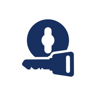 Kilitlenmemiş Anahtar Simgesinin Basit İllüstrasyonu