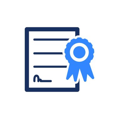 Sertifika Simgesinin Basit İllüstrasyonu