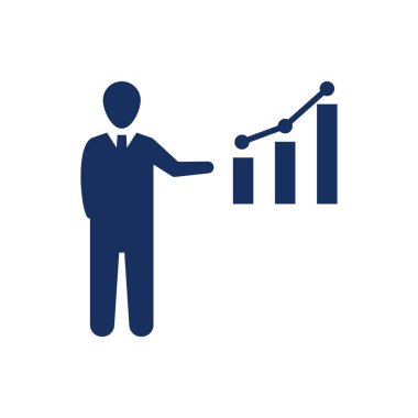 Çekici ve Güzel veya Sadık Tasarlanmış İş Pazarlama Raporu Sunum Simgesi