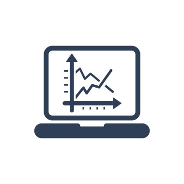 Web Analitik Simgesinin Basit İllüstrasyonu