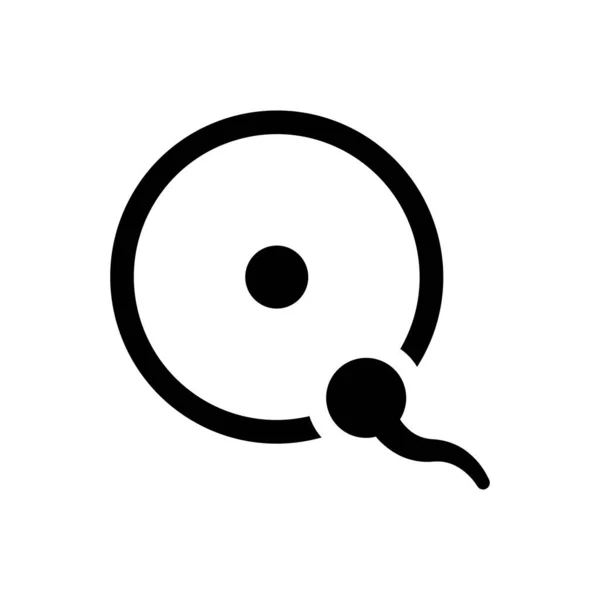 İnsan Sperm Simgesinin Basit İllüstrasyonu