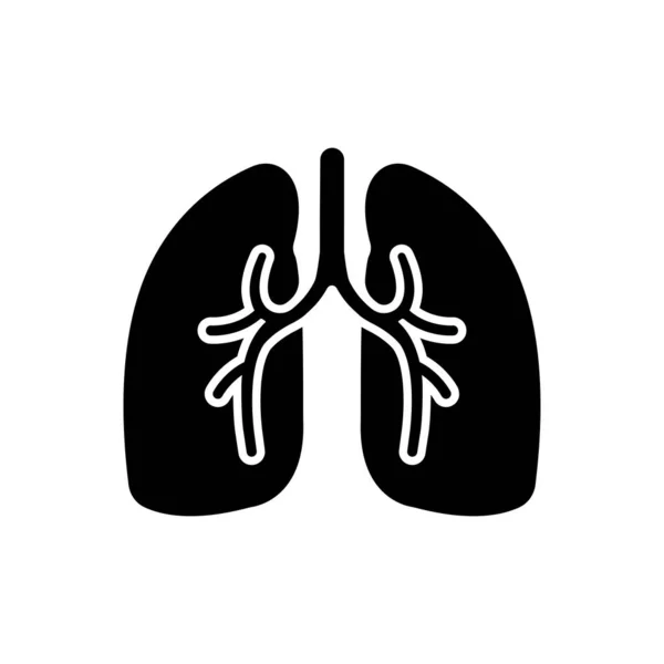 İnsan Ciğerleri Simgesinin Basit İllüstrasyonu