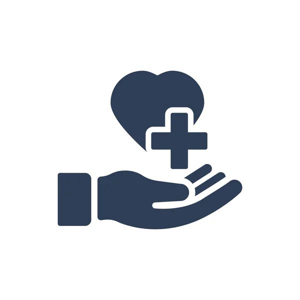 Kalp Bakımı Simgesinin Basit İllüstrasyonu 