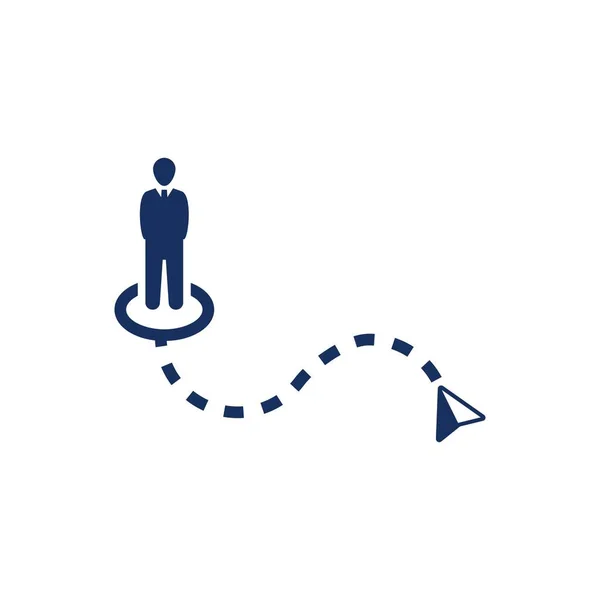 Yönlendirme Simgesinin Basit İllüstrasyonu