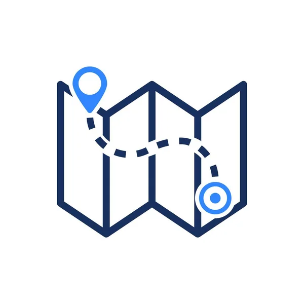 GPS Konum Simgesinin Basit İllüstrasyonu