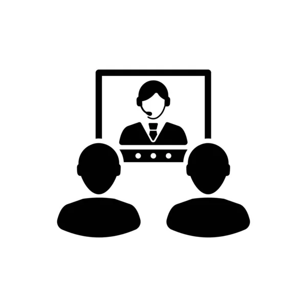 Çekici ve Güzel veya Sadık Tasarlanmış Video Konferansı Simgesi