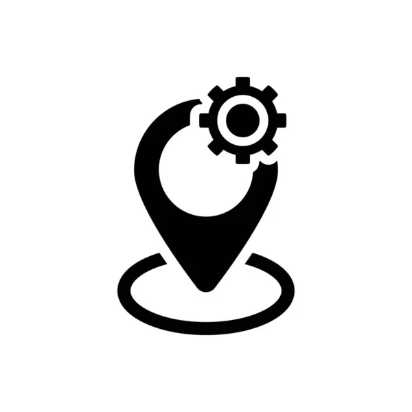 Çekici ve Güzel veya Sadık Tasarlanmış Hizmet Konumu Simgesi