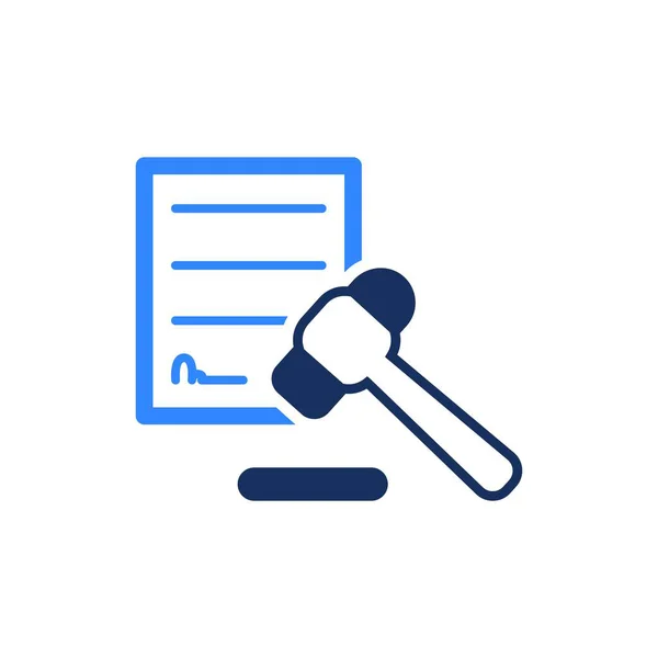 Sigorta Kanunu Simgesinin Basit İllüstrasyonu