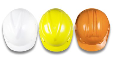 baret beyaz, sarı, turuncu, Emanet yapı Üstten Görünüm