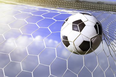 Futbol futbol gol, güneş ayarla