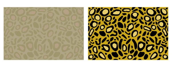 İki kedi lekesiz desenli vektör koleksiyonu. Pastel ve parlak. Bej, pembe, sarı ve siyah renkler. Vahşi süs..