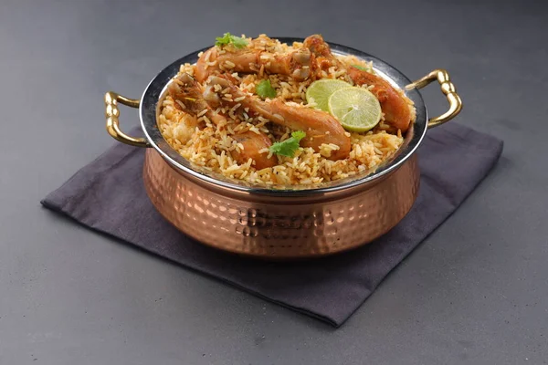 Dum Chicken Biriyani Immagine Ravvicinata Del Kerala Thalassery Biriyani Che — Foto Stock