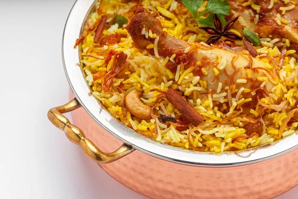 Chicken Biryani Kerala Stijl Kip Dhum Biriyani Gemaakt Van Jeera — Stockfoto