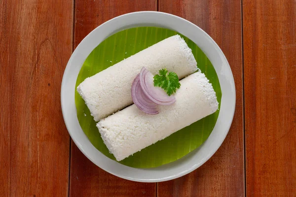 Puttu Steam Cake White Raw Rice Puttu Pacharisi Maavu Puttu —  Fotos de Stock