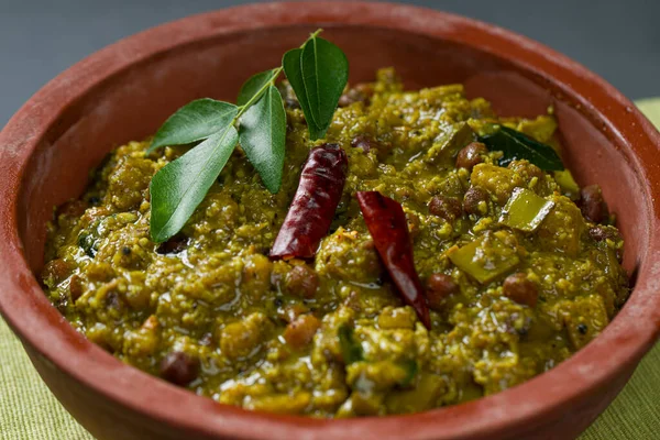 Kootu Curry Prato Tradicional Preparado Durante Festivais Kerala Prato Vegetariano — Fotografia de Stock