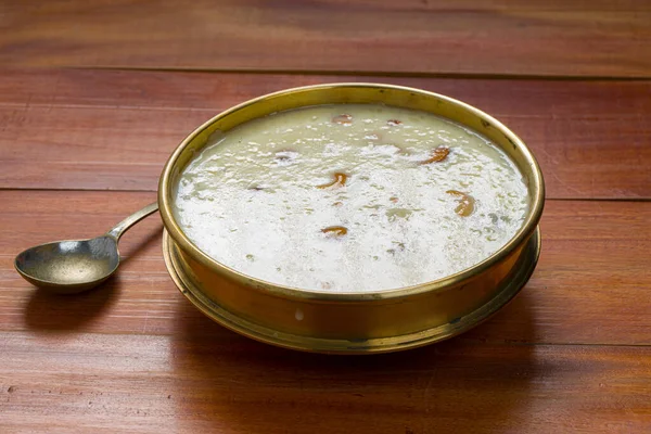 Hint Tatlı Yemeği Rice Palada Payasam Veya Kheer Veya Keer — Stok fotoğraf