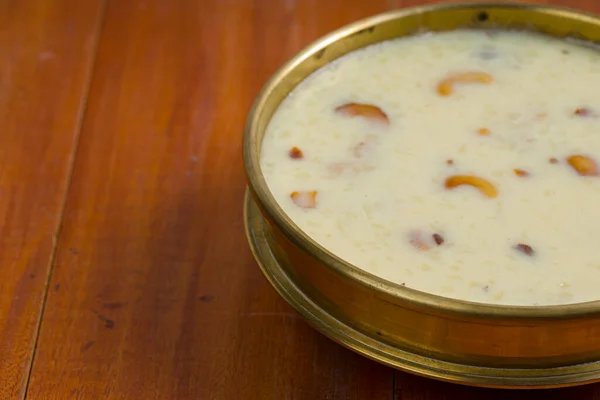 Piatto Dolce Indiano Riso Palada Payasam Kheer Keer Piatto Dolce — Foto Stock