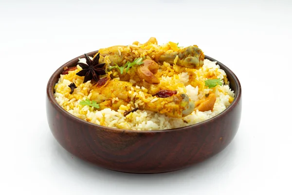 Chicken Biryani Kerala Style Chicken Dhum Biriyani Made Using Jeera — Stock Photo, Image