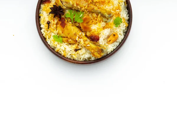 Ayam Biryani Kerala Style Chicken Dhum Biriyani Made Using Jeera — Stok Foto