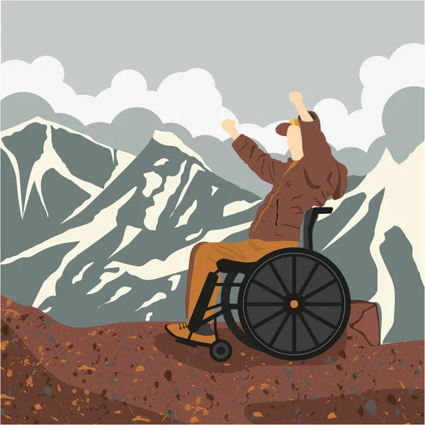 tekerlekli sandalye kullanıcısı dağları fethetti