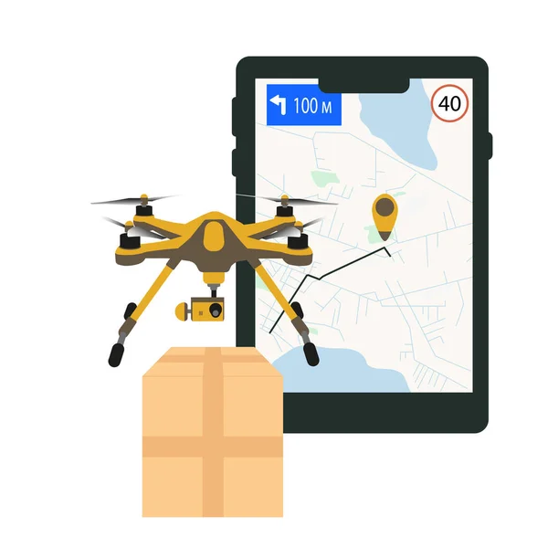 Paketlerin helikopterle teslimatı